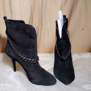 BCBG generation black suede booties